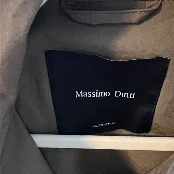 Massimo Dutti Cotton Detachable Scarf Coat - Picture 2 of 5